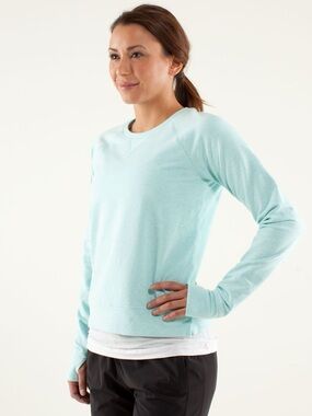Lululemon Voyage Crewneck Sweatshirt in Aquamarine